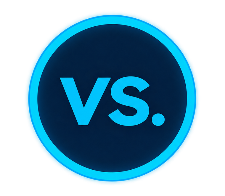 Emblema Circular VS Neon Azul